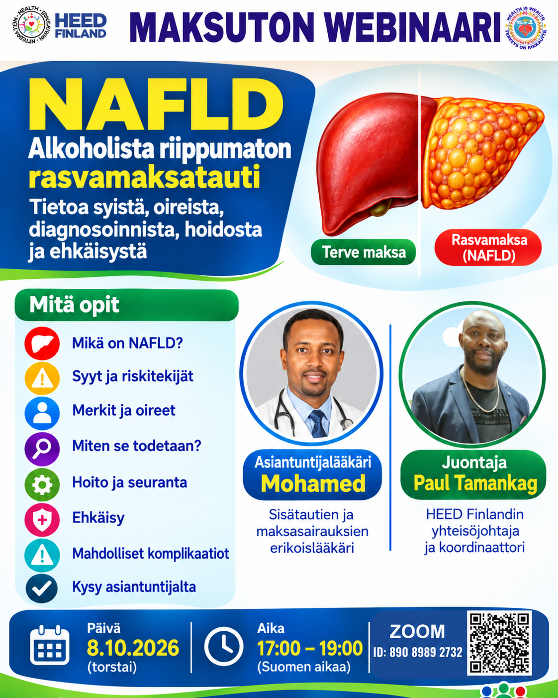  Ei‑alkoholiperäinen rasvamaksa ‑webinaari